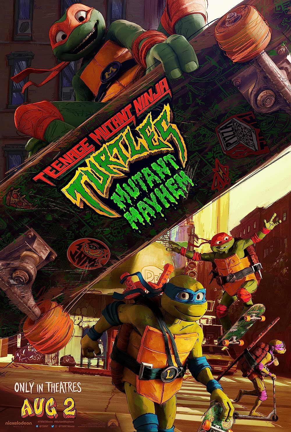 Teenage Mutant Ninja Turtles: Mutant Mayhem (2023) Hindi Unofficial Dubbed 1xBet